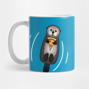 Otter with Pizza Mug